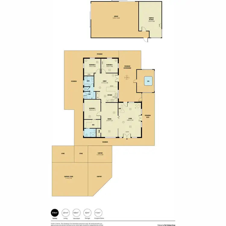 Floorplan of Homely house listing, 190 Williams Road, Gould Creek SA 5114