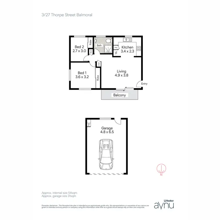 Floorplan of Homely apartment listing, 3/27 Thorpe Street, Balmoral QLD 4171