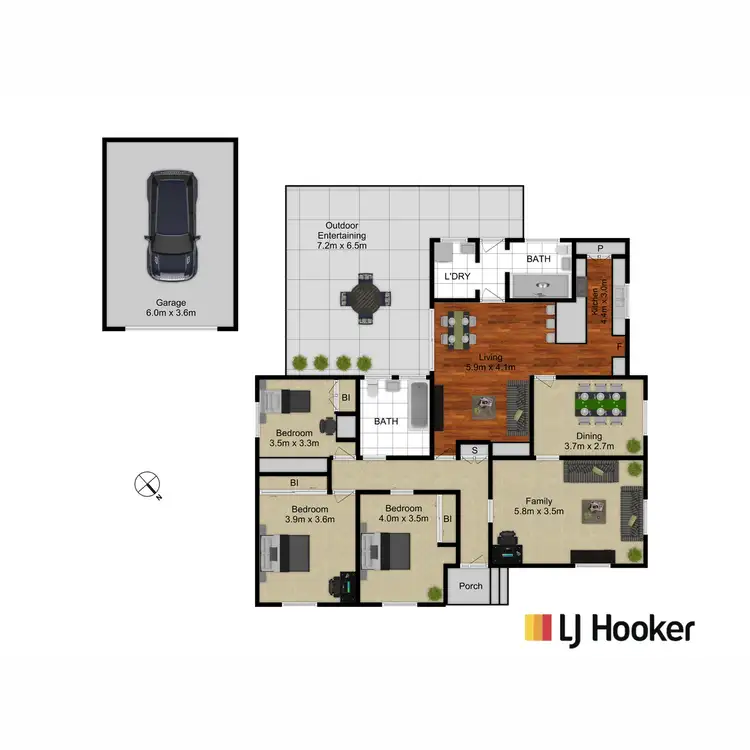 Floorplan of Homely house listing, 43 Green Street, Narrabundah ACT 2604