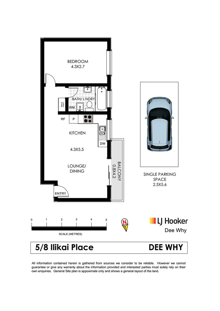 Floorplan of Homely unit listing, 5/8 Ilikai Place, Dee Why NSW 2099