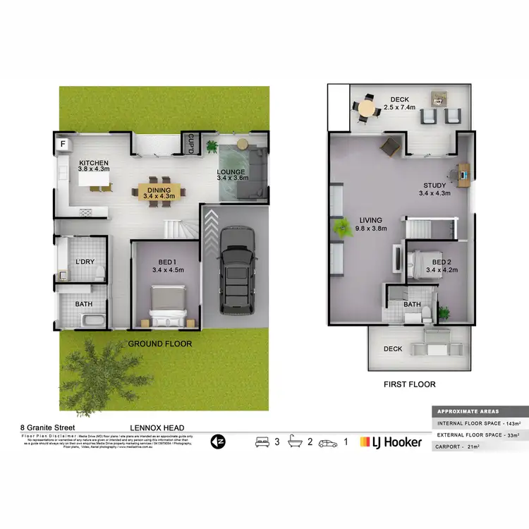 Floorplan of Homely house listing, 8 Granite Street, Lennox Head NSW 2478