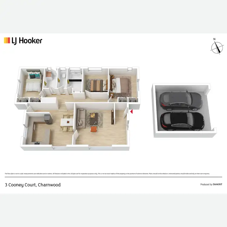 Floorplan of Homely house listing, 3 Cooney Court, Charnwood ACT 2615