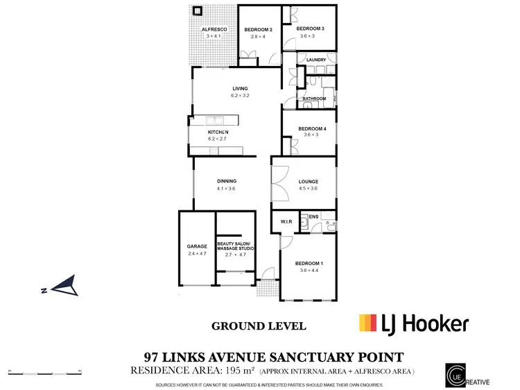 Floorplan of Homely house listing, 97 Links Avenue, Sanctuary Point NSW 2540