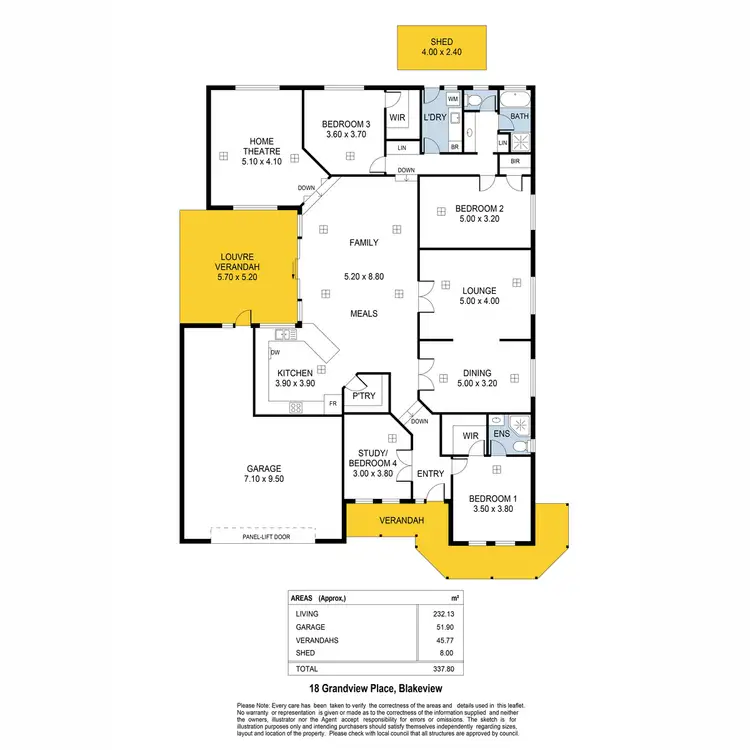 Floorplan of Homely house listing, 18 Grandview Place, Blakeview SA 5114