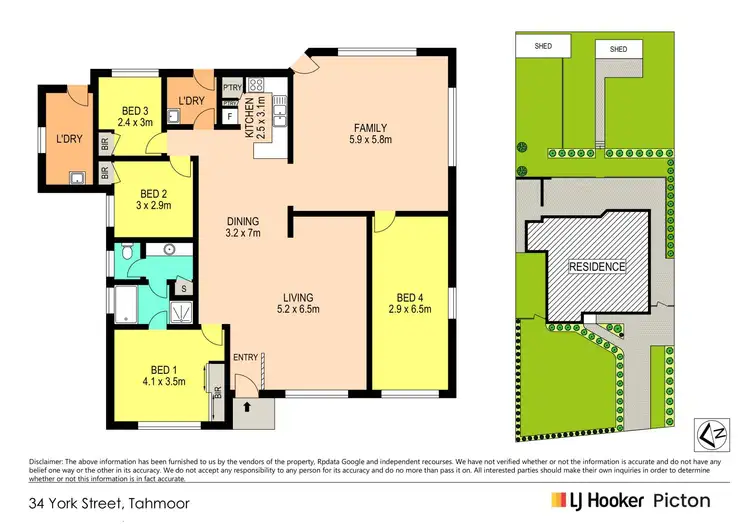 Floorplan of Homely house listing, 34 York Street, Tahmoor NSW 2573