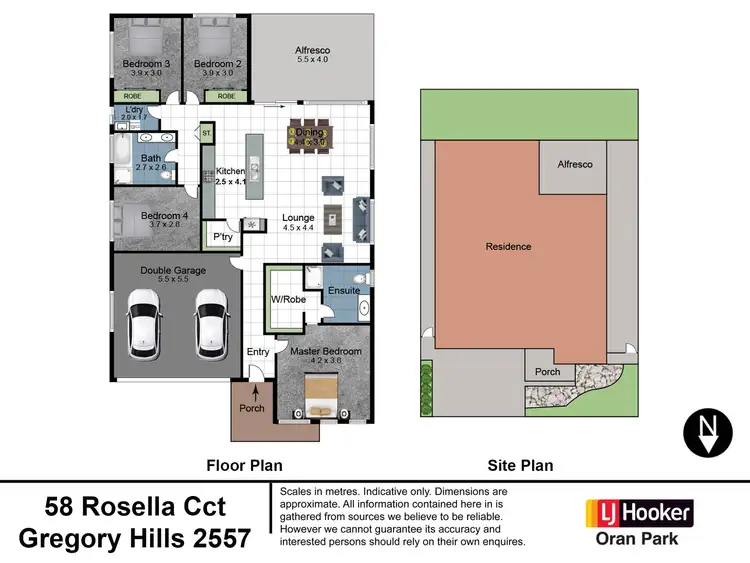 Floorplan of Homely house listing, 58 Rosella Circuit, Gregory Hills NSW 2557