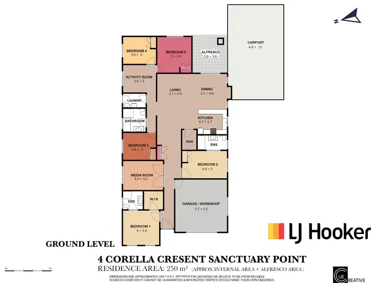 Floorplan of Homely house listing, 4 Corella Crescent, Sanctuary Point NSW 2540