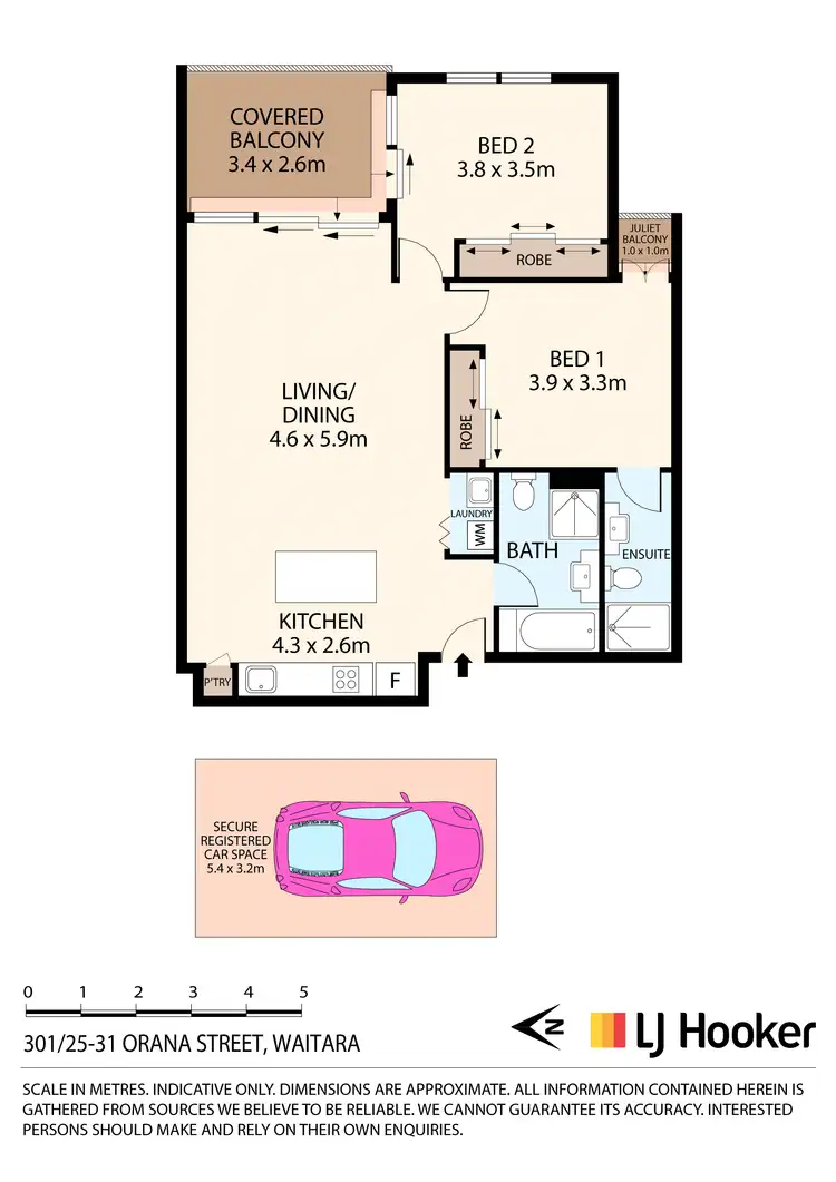 Floorplan of Homely unit listing, Apartment 301/25-31 Orara Street, Waitara NSW 2077