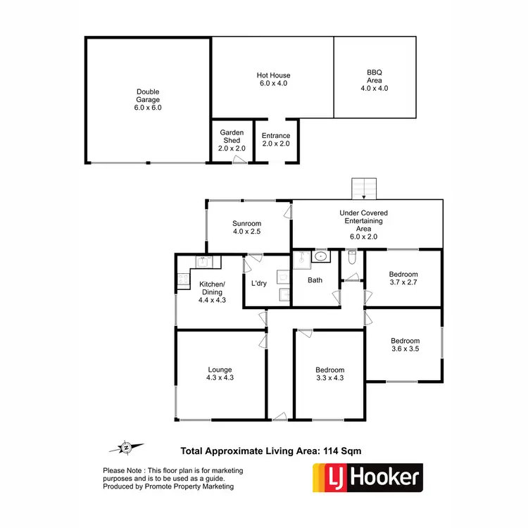Floorplan of Homely house listing, 124 Allunga Road, Chigwell TAS 7011