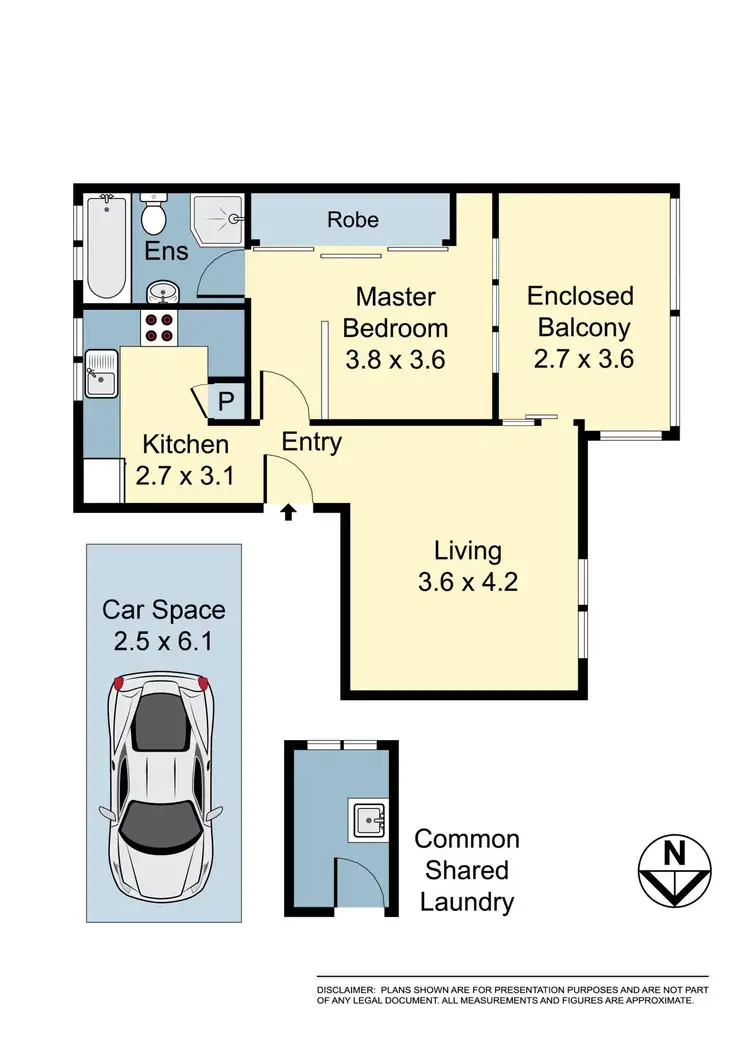 Floorplan of Homely apartment listing, 2/85 Cowper Street, Randwick NSW 2031