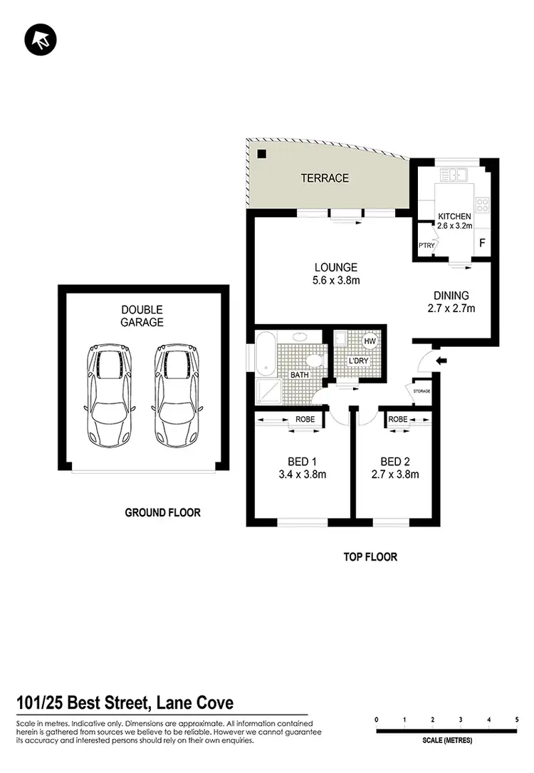 Floorplan of Homely unit listing, 101/25 Best Street, Lane Cove NSW 2066