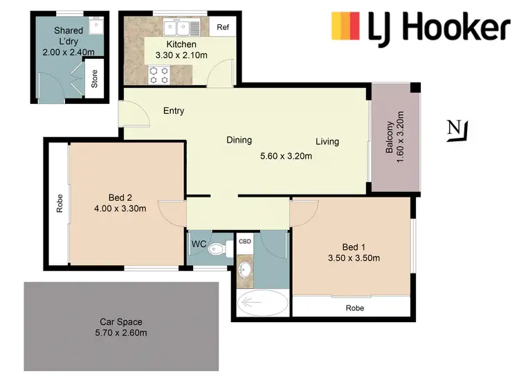 Floorplan of Homely unit listing, 13/446 Pacific Highway, Lane Cove NSW 2066