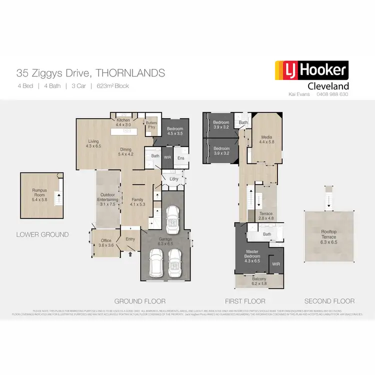 Floorplan of Homely house listing, 35 Ziggys Drive, Thornlands QLD 4164