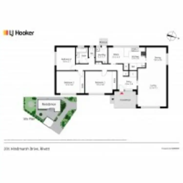 Floorplan of Homely house listing, 201 Hindmarsh Drive, Rivett ACT 2611