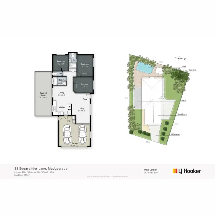 Floorplan of Homely house listing, 23 Sugarglider Lane, Mudgeeraba QLD 4213