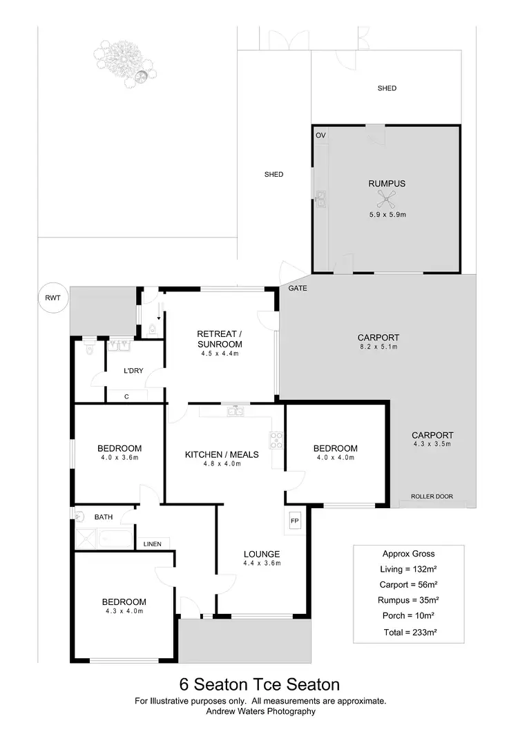 Floorplan of Homely house listing, 6 Seaton Terrace, Seaton SA 5023