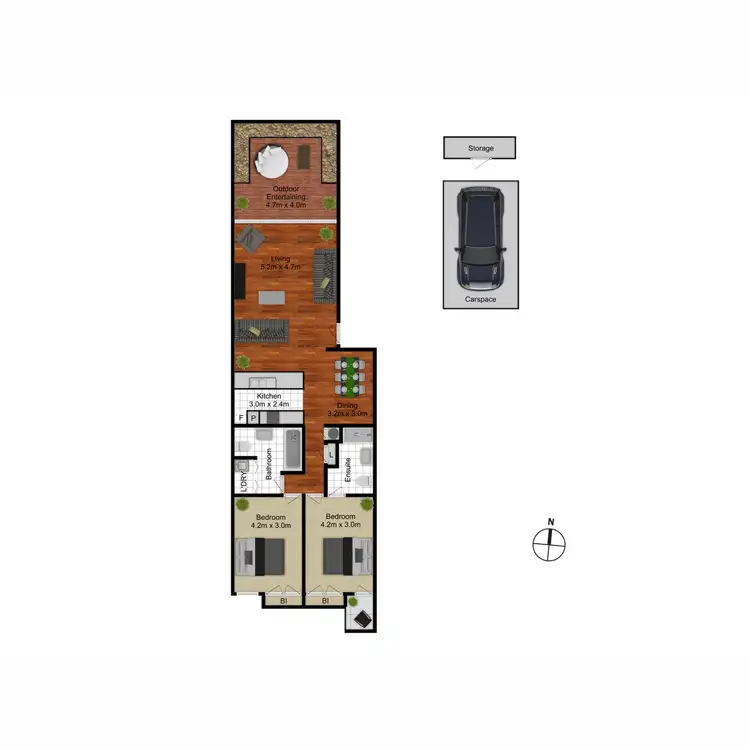 Floorplan of Homely apartment listing, 50/1 Beissel Street, Belconnen ACT 2617