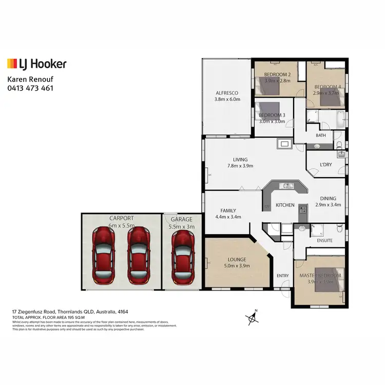 Floorplan of Homely house listing, 17 Ziegenfusz Road, Thornlands QLD 4164