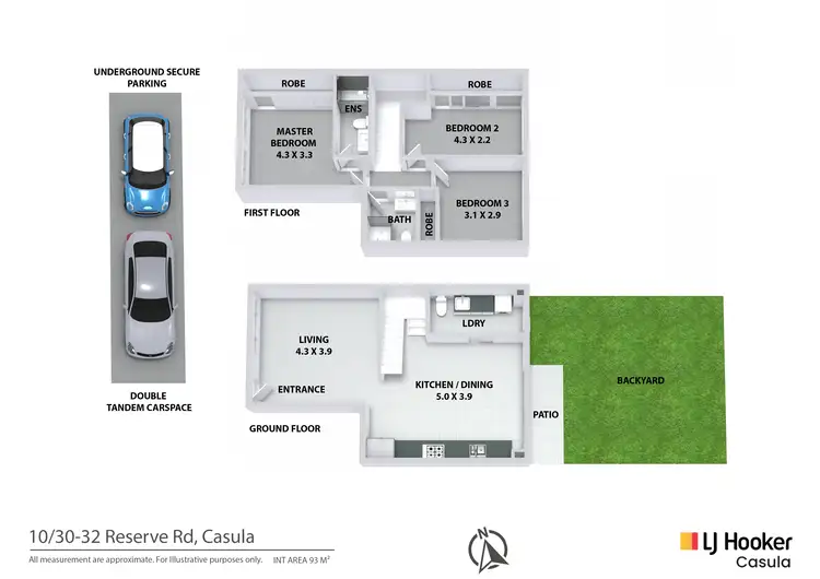 Floorplan of Homely townhouse listing, 10/30-32 Reserve Road, Casula NSW 2170