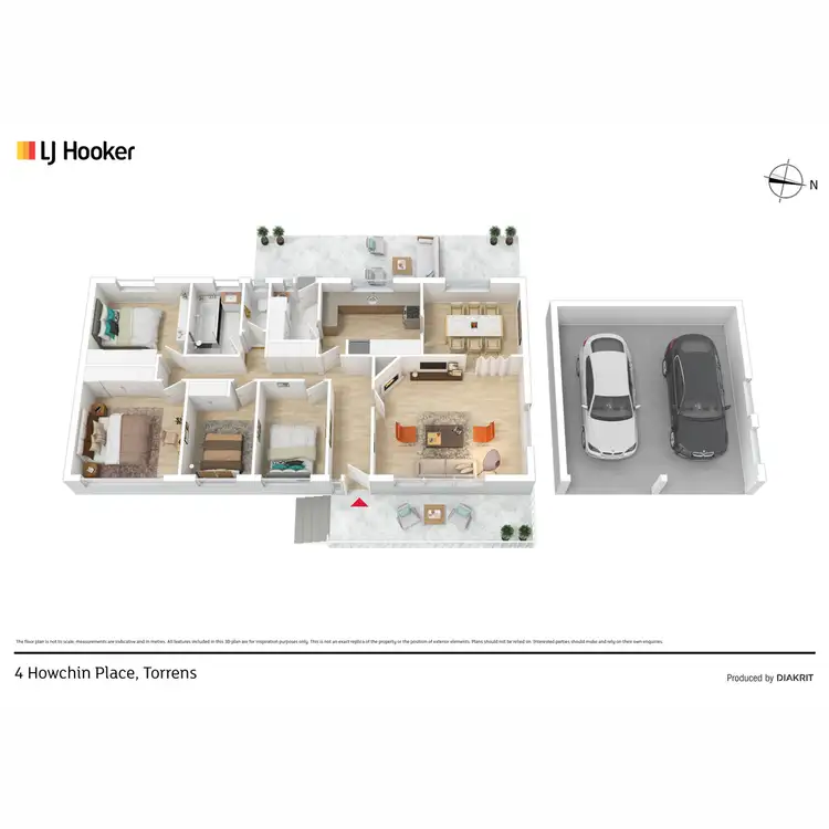 Floorplan of Homely house listing, 4 Howchin Place, Torrens ACT 2607