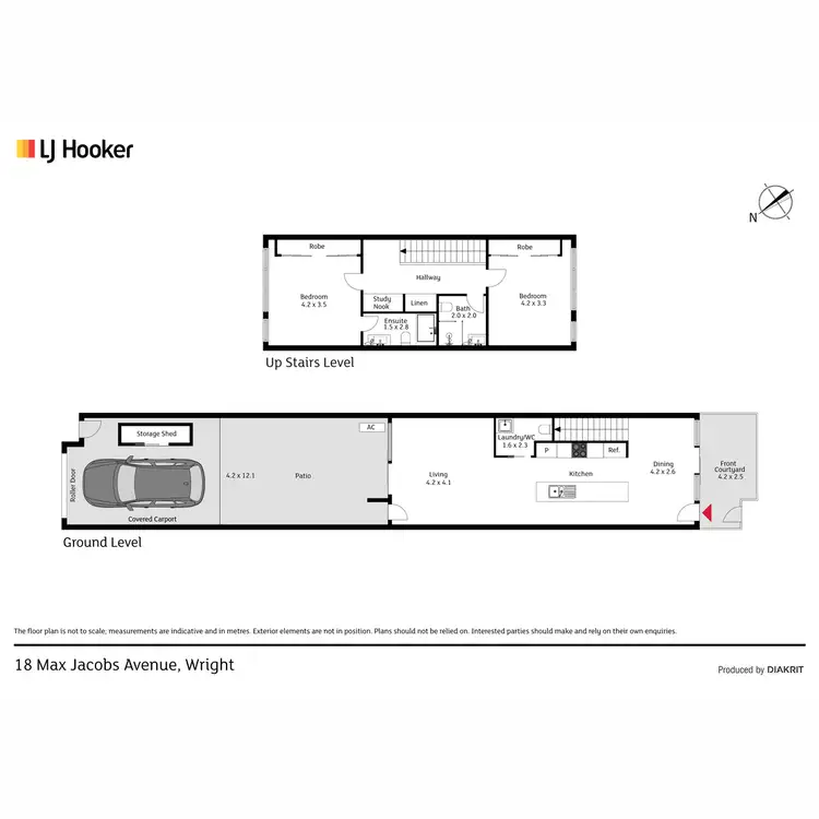 Floorplan of Homely townhouse listing, 18 Max Jacobs Avenue, Wright ACT 2611