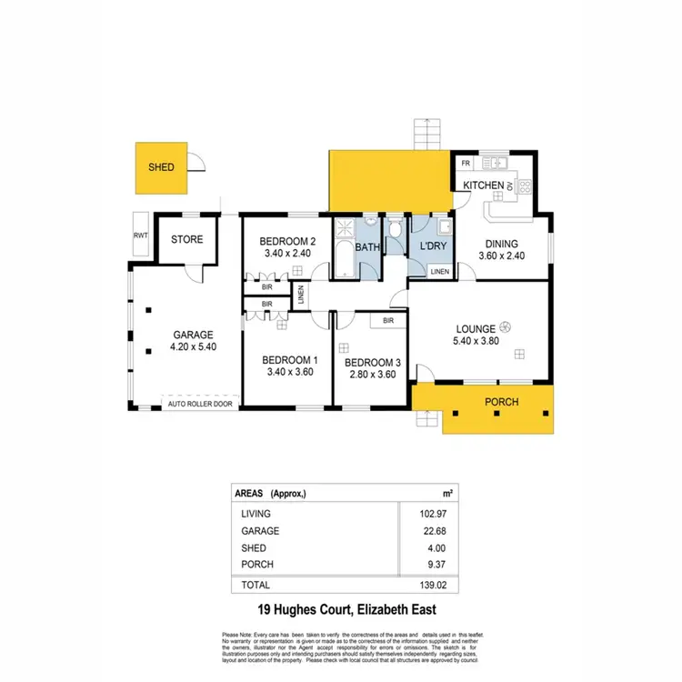 Floorplan of Homely house listing, 19 Hughes Court, Elizabeth East SA 5112