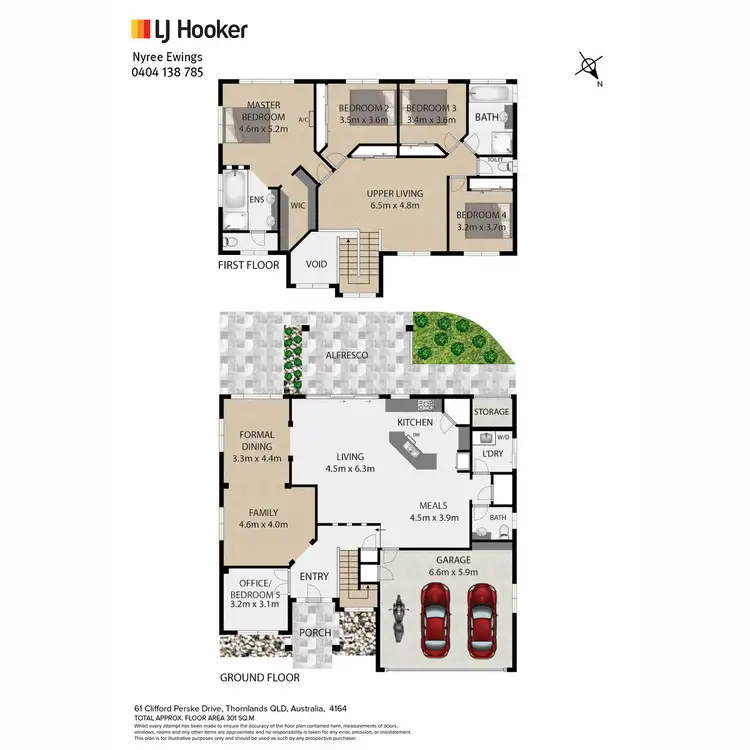 Floorplan of Homely house listing, 61 Clifford Perske Drive, Thornlands QLD 4164