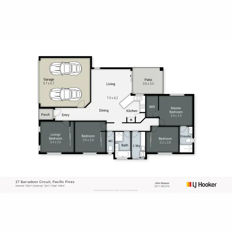 Floorplan of Homely house listing, 27 Barradeen Crescent, Pacific Pines QLD 4211