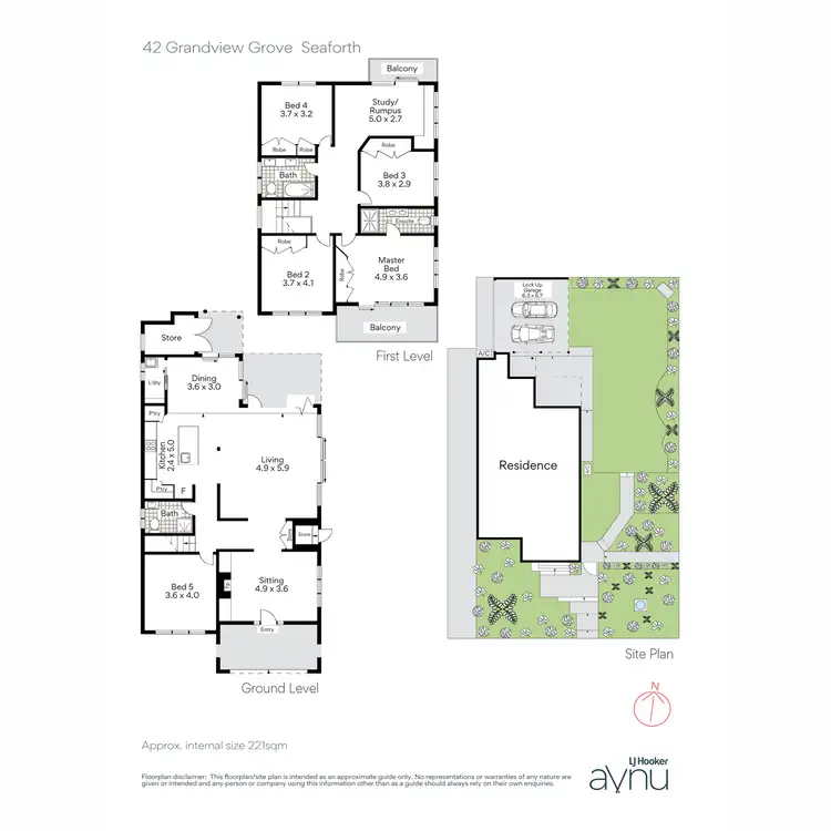 Floorplan of Homely house listing, 42 Grandview Grove, Seaforth NSW 2092
