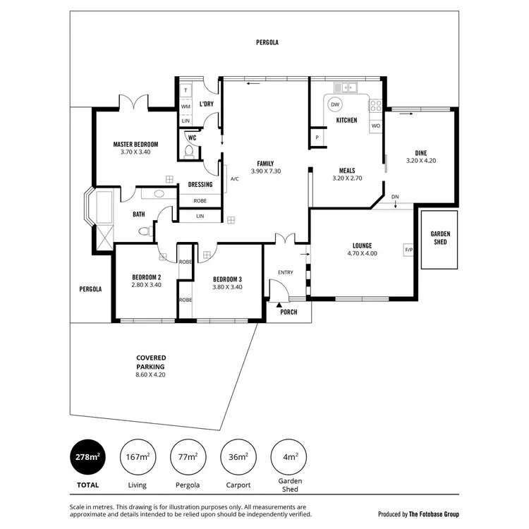 Floorplan of Homely house listing, 11 Brooker Drive, Hillbank SA 5112
