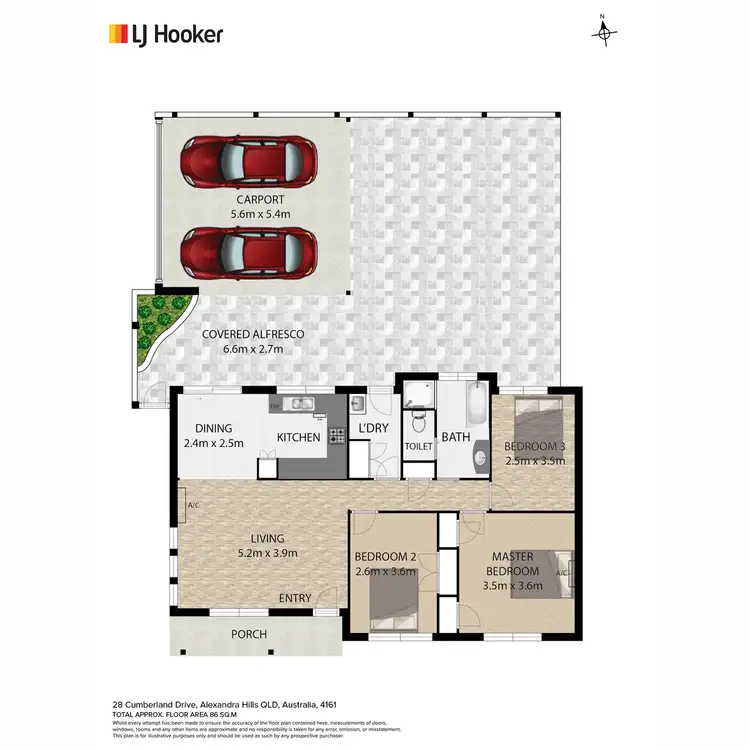 Floorplan of Homely house listing, 28 Cumberland Drive, Alexandra Hills QLD 4161