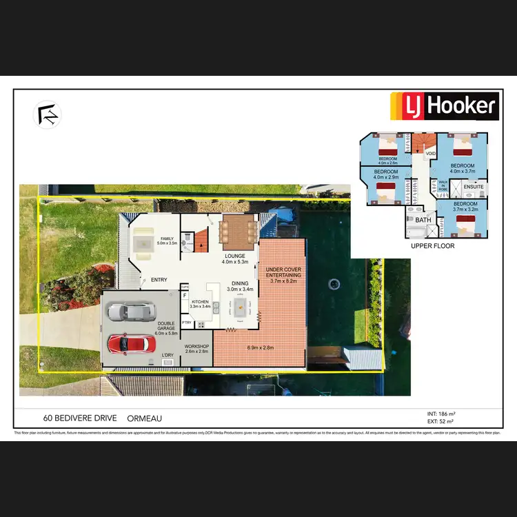 Floorplan of Homely house listing, 60 Bedivere Drive, Ormeau QLD 4208