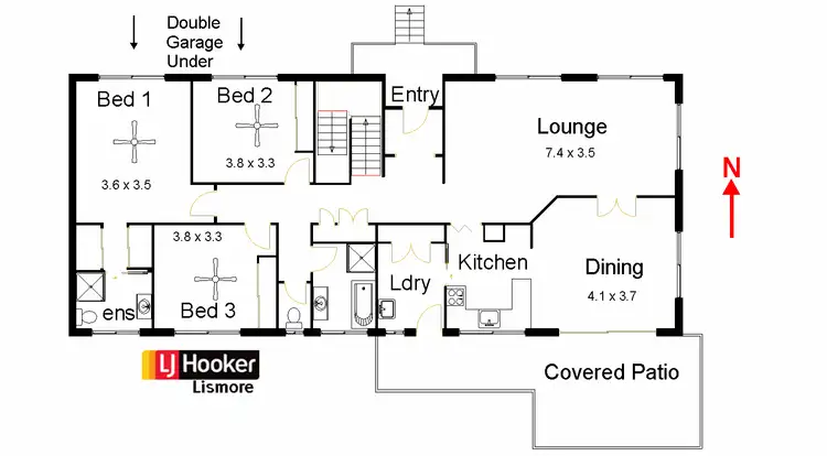Floorplan of Homely house listing, 39 Brooker Drive, Goonellabah NSW 2480