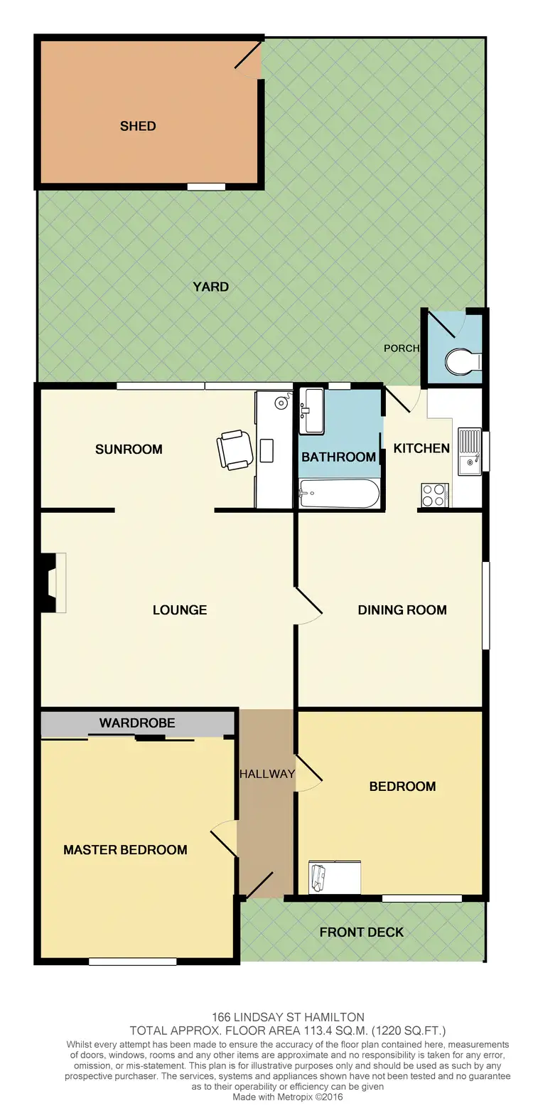 Floorplan of Homely house listing, 166 Lindsay Street, Hamilton NSW 2303