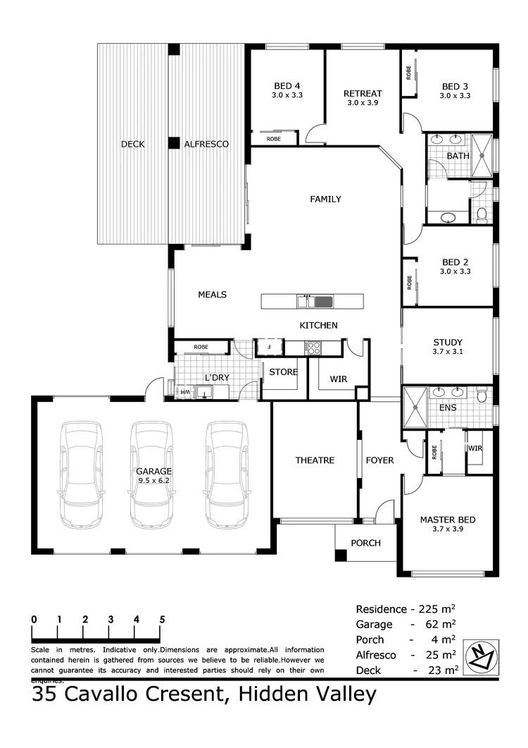 Floorplan of Homely house listing, 35 Cavallo Crescent, Hidden Valley VIC 3756