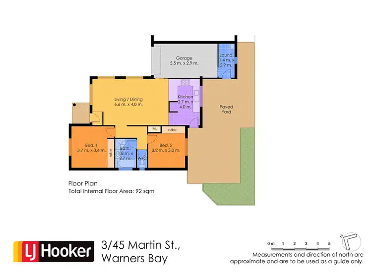 Floorplan of Homely villa listing, 3/45 Martin Street, Warners Bay NSW 2282