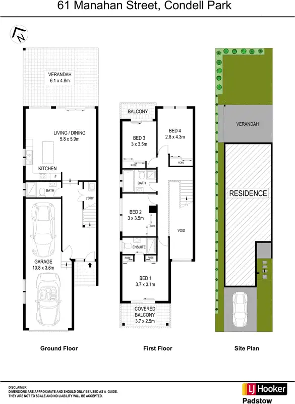 Floorplan of Homely house listing, 61 Manahan Street, Condell Park NSW 2200