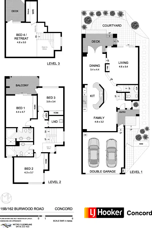 Floorplan of Homely townhouse listing, 15B/162 Burwood Road, Concord NSW 2137