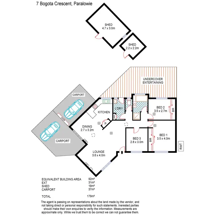 Floorplan of Homely house listing, 7 Bogota Drive, Paralowie SA 5108