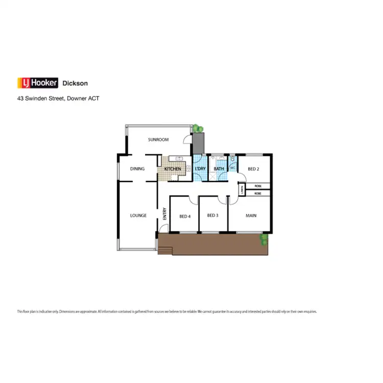 Floorplan of Homely house listing, 43 Swinden Street, Downer ACT 2602