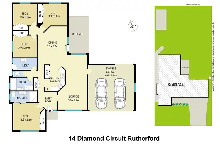 Floorplan of Homely house listing, 14 Diamond Circuit, Rutherford NSW 2320