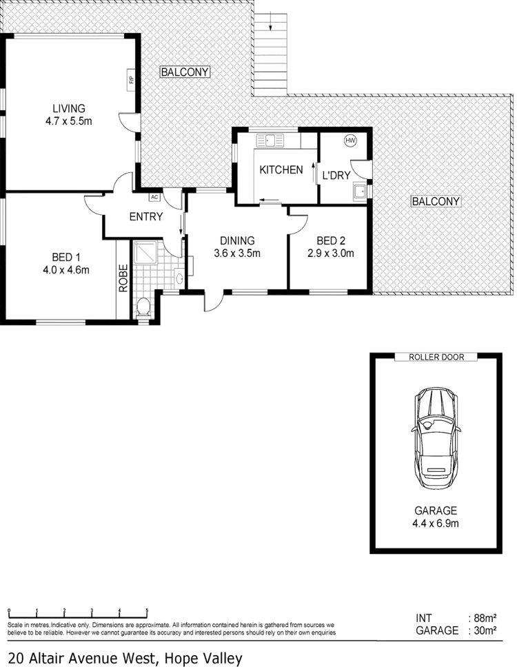 Floorplan of Homely house listing, 20 Altair Avenue West, Hope Valley SA 5090