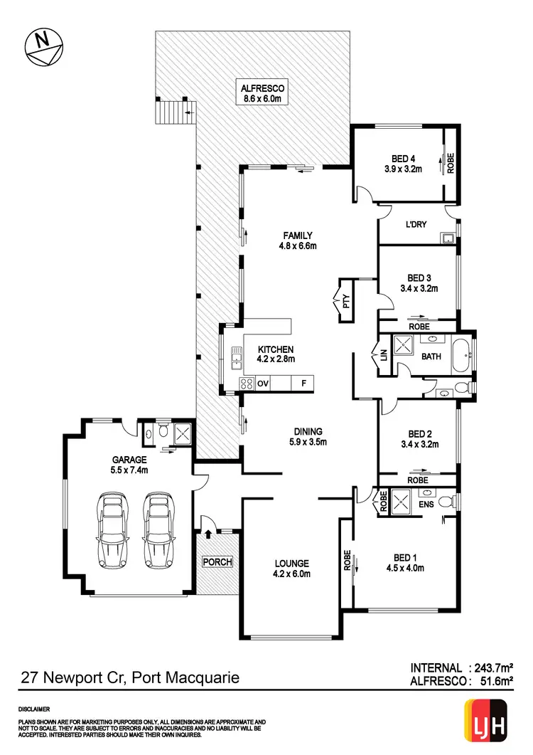 Floorplan of Homely house listing, 27 Newport Crescent, Port Macquarie NSW 2444