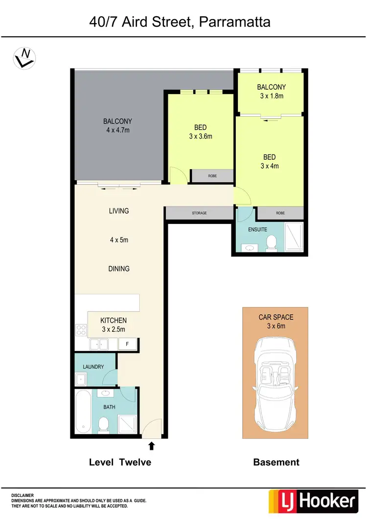 Floorplan of Homely apartment listing, 40/7 Aird Street, Parramatta NSW 2150