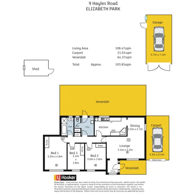Floorplan of Homely house listing, 9 Hayles Road, Elizabeth Park SA 5113