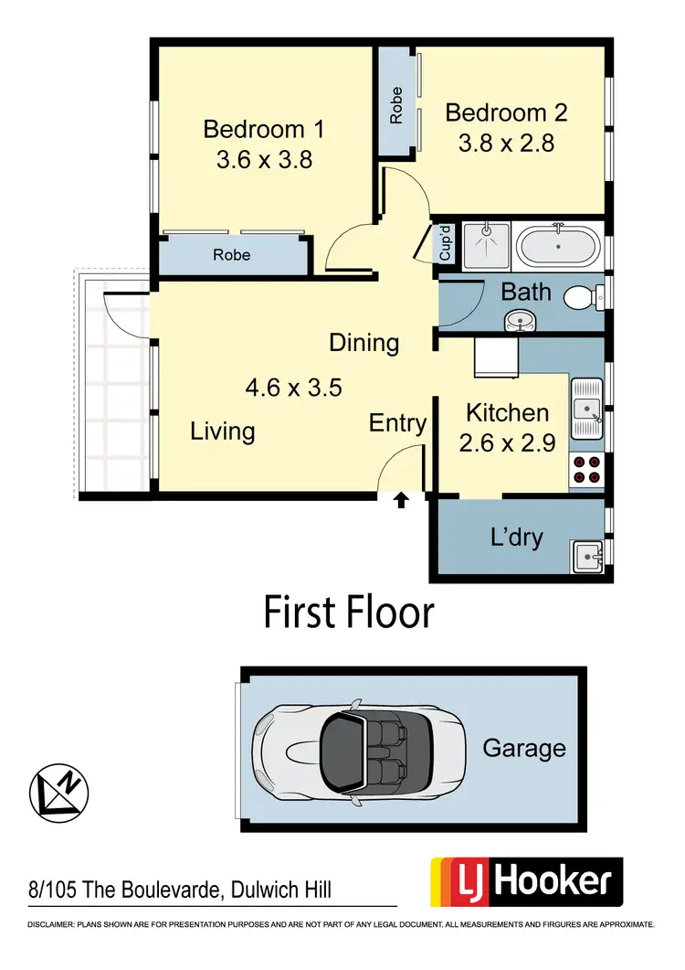 Floorplan of Homely apartment listing, 8/105 The Boulevarde, Dulwich Hill NSW 2203