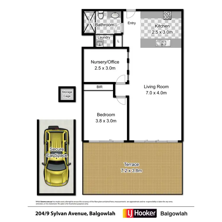 Floorplan of Homely apartment listing, 204/9 Sylvan Avenue, Balgowlah NSW 2093