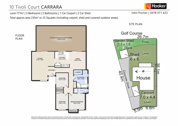 Floorplan of Homely house listing, 10 Tivoli Court, Carrara QLD 4211