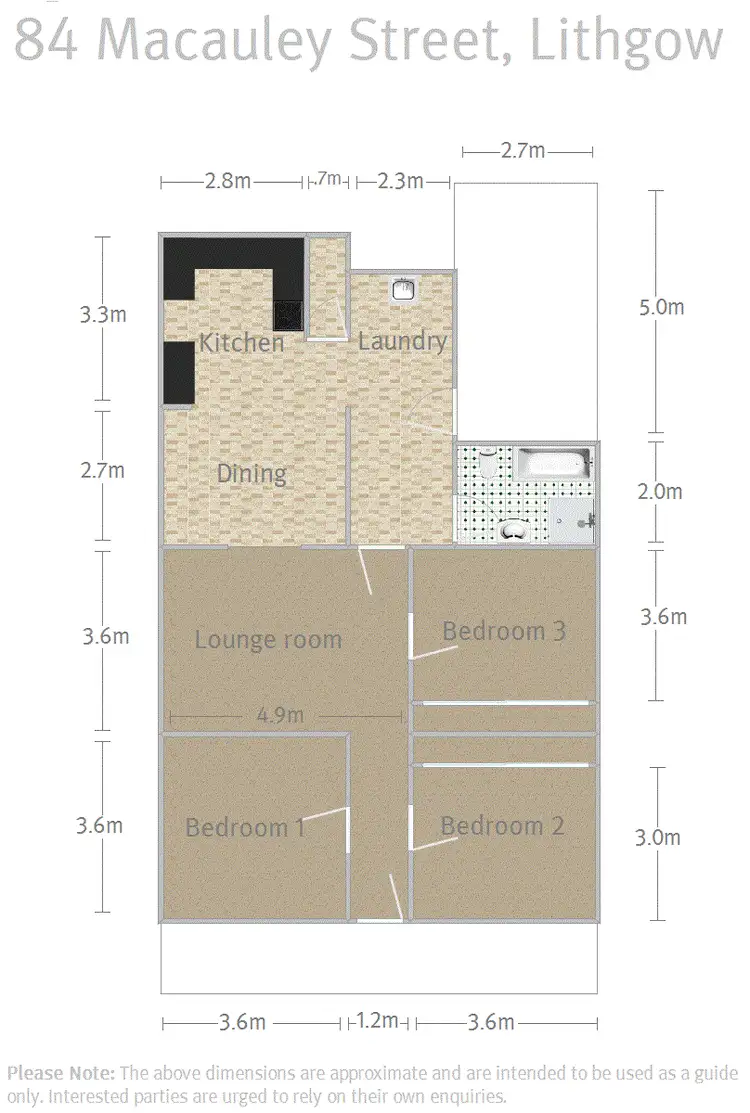 Floorplan of Homely house listing, 84 Macauley Street, Lithgow NSW 2790
