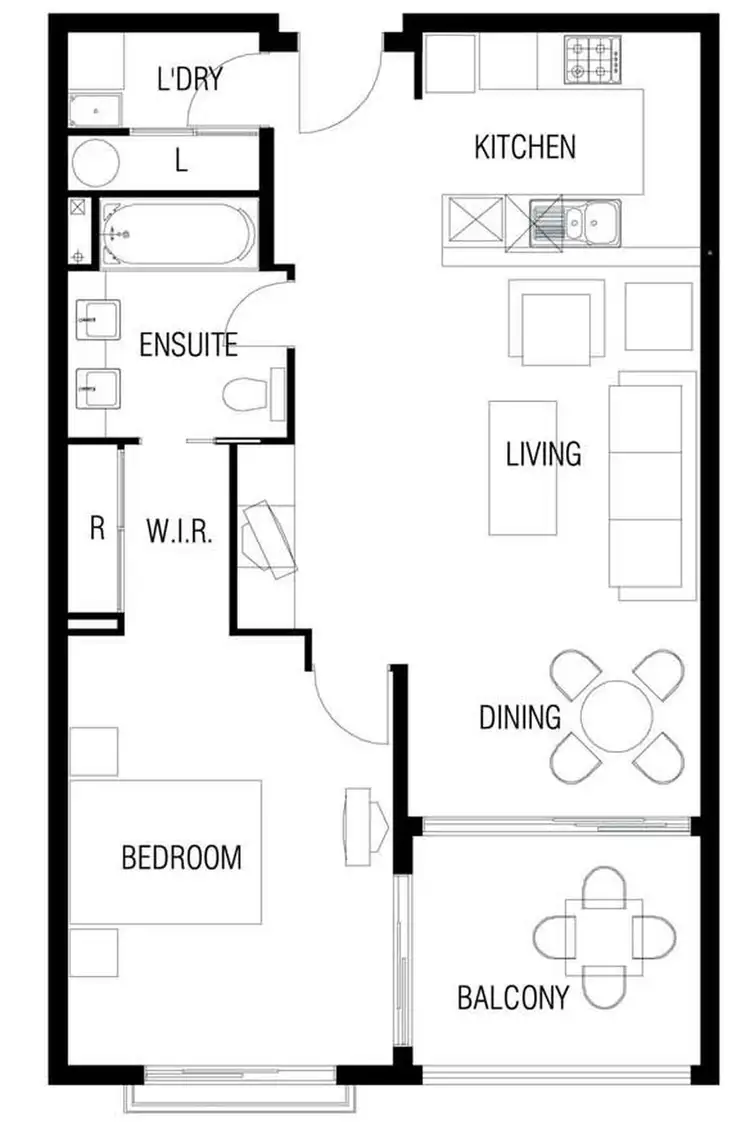 Floorplan of Homely unit listing, 621/12-21 Gregory Street, Westcourt QLD 4870